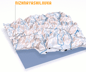 3d view of Nizhnaya Shilovka