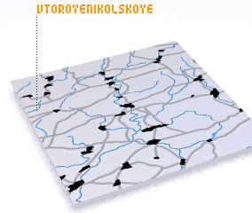 3d view of Vtoroye Nikol\