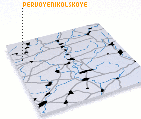 3d view of Pervoye Nikol\