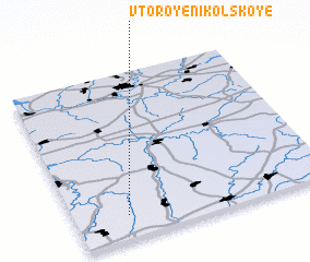 3d view of Vtoroye Nikol\