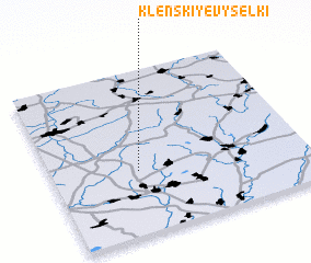 3d view of Klenskiye Vyselki