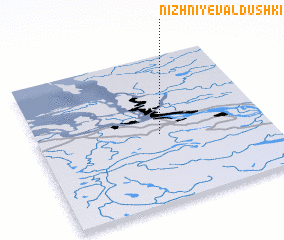 3d view of Nizhniye Valdushki