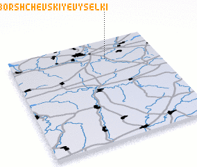 3d view of Borshchëvskiye Vyselki