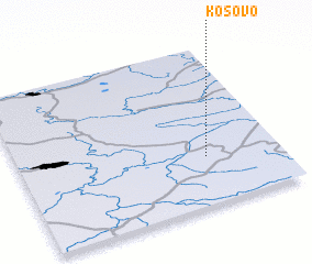 3d view of Kosovo