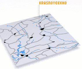 3d view of Krasnoye Ekho