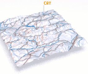 3d view of Çay