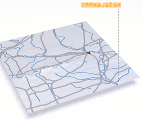 3d view of Umm Ḩajarah