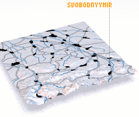 3d view of Svobodnyy Mir