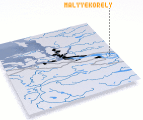 3d view of Malyye Korely