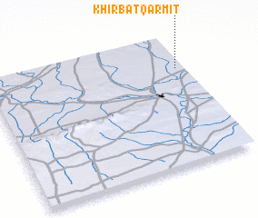 3d view of Khirbat Qarmīţ