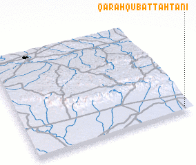 3d view of Qarah Qūb at Taḩtānī