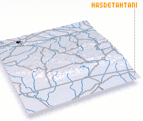 3d view of Hasdé Taḩtānī