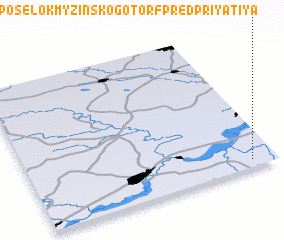 3d view of Posëlok Myzinskogo Torfpredpriyatiya