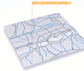 3d view of Abū Şakhrah Shamālī