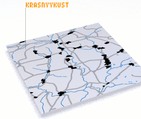 3d view of Krasnyy Kust