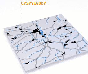 3d view of Lysyye Gory