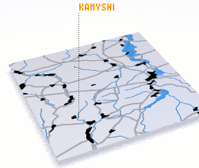 3d view of Kamyshi