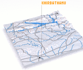 3d view of Khirbat Ḩamū