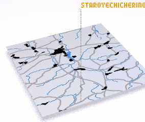 3d view of Staroye Chicherino