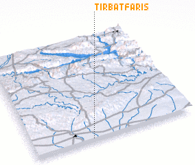 3d view of Tirbat Fāris