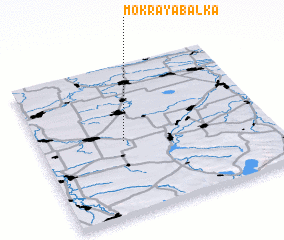 3d view of Mokraya Balka