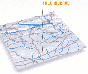 3d view of Tall Khurnūb