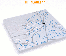 3d view of Umm al Qulbān