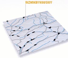 3d view of Nizhne-Bykovskiy