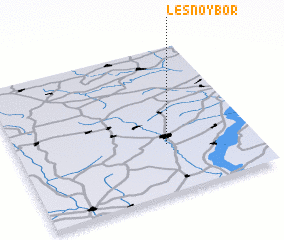 3d view of Lesnoy Bor