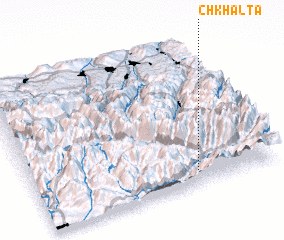 3d view of Chʼkhaltʼa