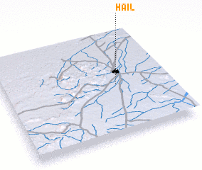 3d view of Ḩāʼil