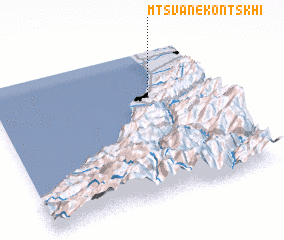 3d view of Mtsvane Konts\