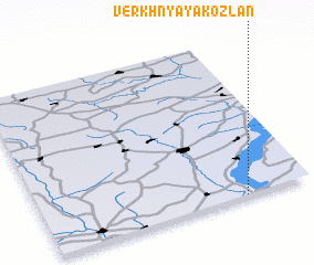 3d view of Verkhnyaya Kozlan\