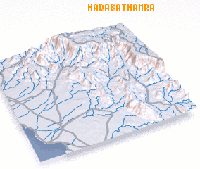 3d view of Ḩadabat Ḩamrāʼ