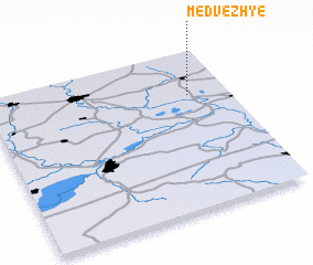 3d view of Medvezh\