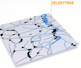 3d view of Zelënyy Bor