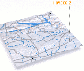 3d view of Köyceğiz