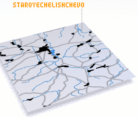 3d view of Staroye Chelishchevo