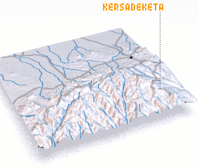 3d view of Kʼersa Deketa