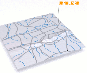 3d view of Umm al ‘Iz̧ām