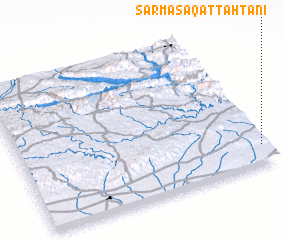 3d view of Şarmaşāq at Taḩtānī