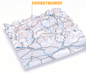 3d view of Khirbat ‘Adhbān