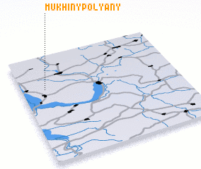 3d view of Mukhiny Polyany