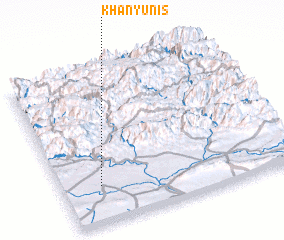 3d view of Khān Yūnis