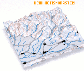 3d view of Dzhikhetis-Monasteri