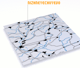 3d view of Nizhneye Chuyevo