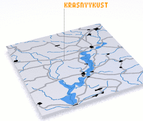 3d view of Krasnyy Kust