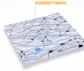 3d view of Verkhniy Yankul\