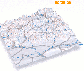3d view of Kāshkān