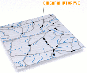 3d view of Chiganaki Vtoryye